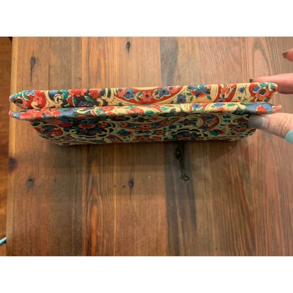 Vintage 1950’s floral clutch, spring closure, tapestry inspired - Picture 6 of 7